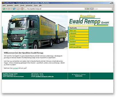 Screenshot www.spedition-rempp.de